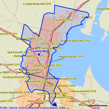 Geelong NW Map